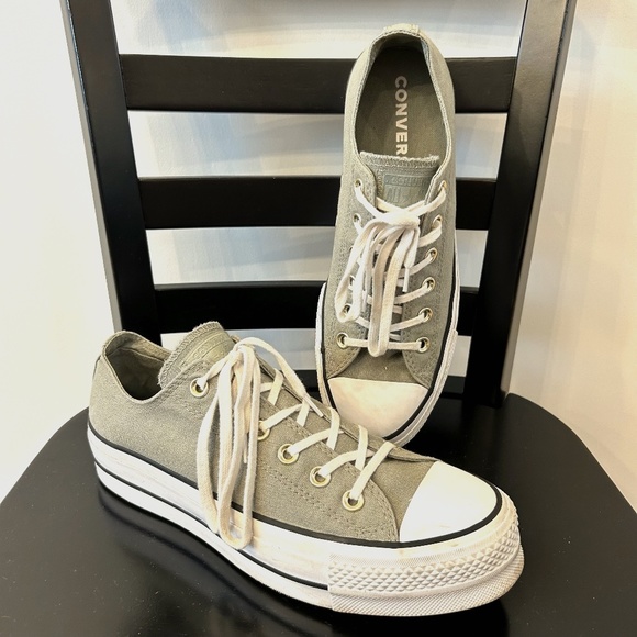 Converse Shoes - Converse - Olive Green, Gold, White Womens 9.5